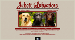 Desktop Screenshot of jubettlabradors.com